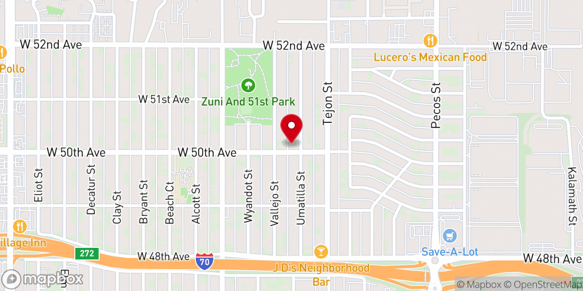 Map showing location of Chaffee Community Baptist Church