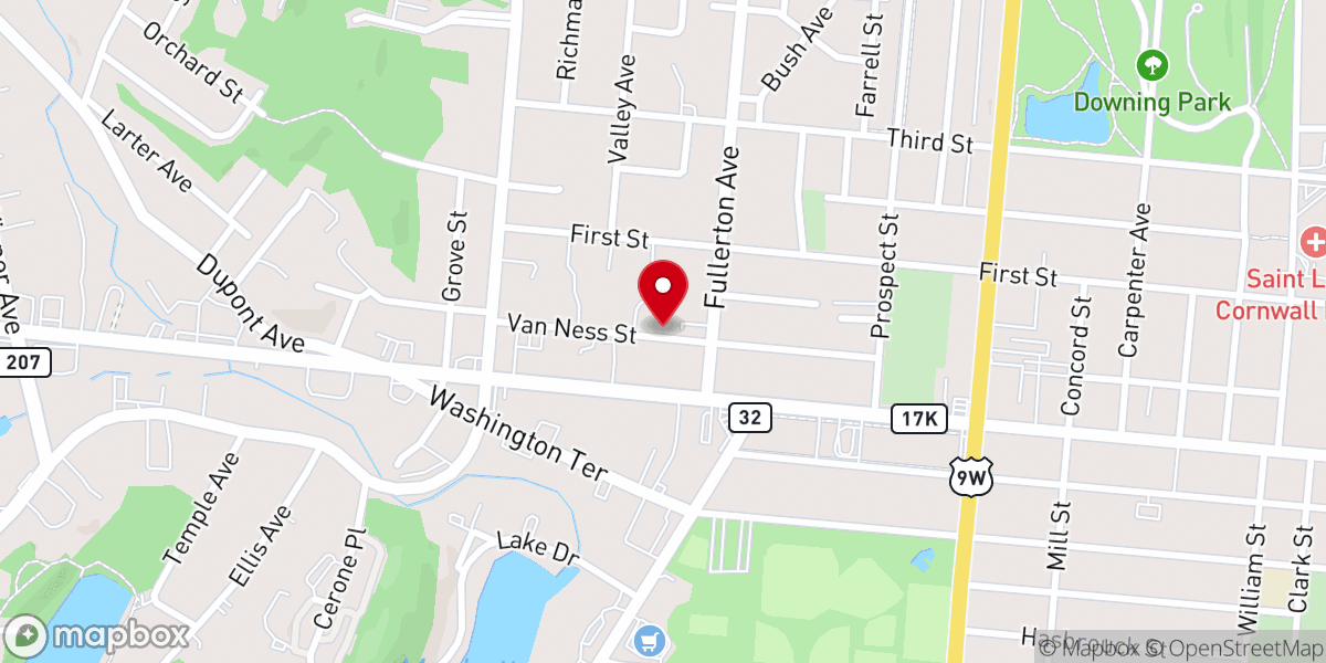 Map showing location of The Salvation Army Newburgh Corps Community Center