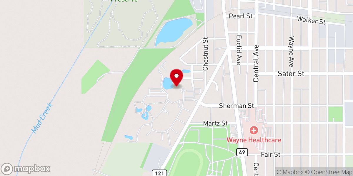 Map showing location of Brethren Home Community Services - Home Care Services