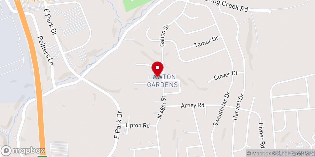 Map showing location of Lighthouse Church