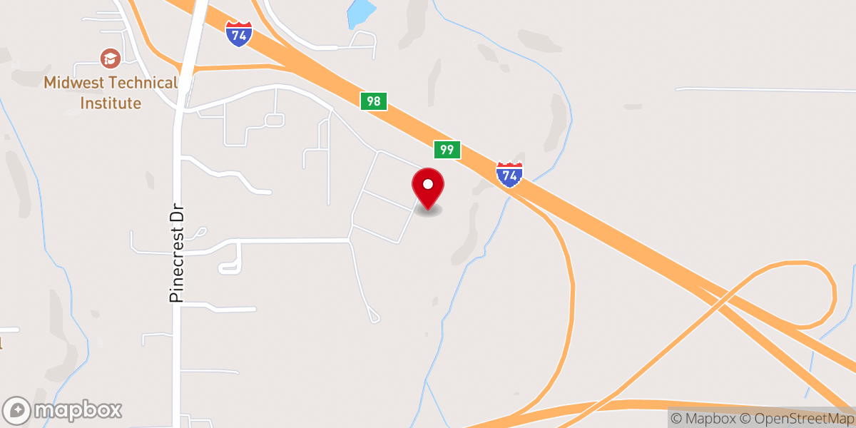 Map showing location of Summit Point Church
