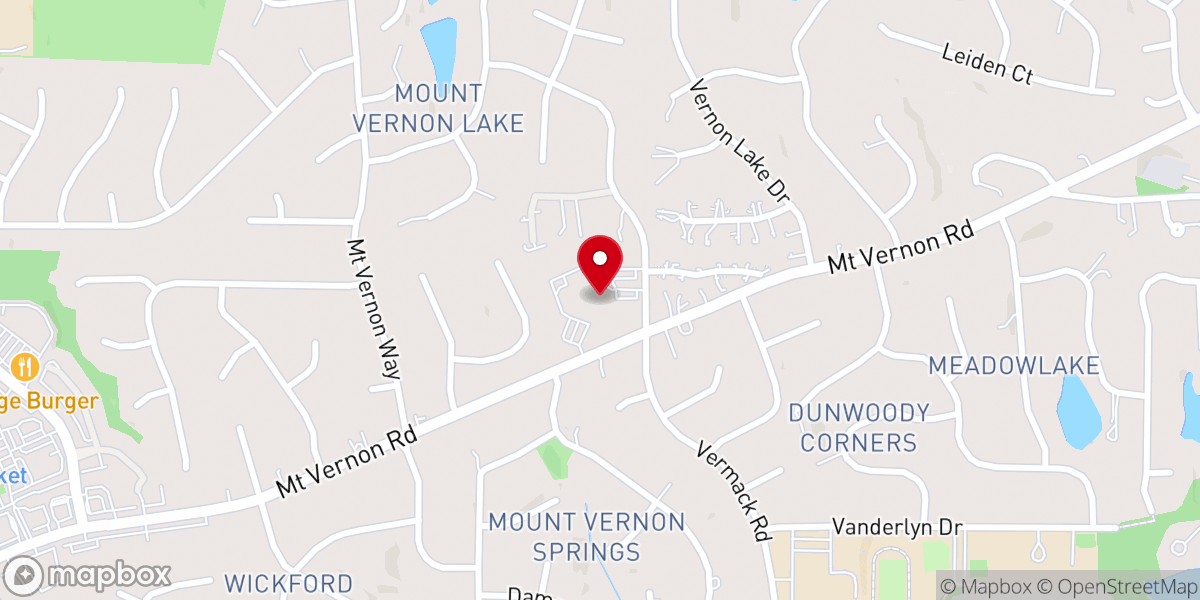 Map showing location of Saint Luke's Presbyterian Church Dunwoody