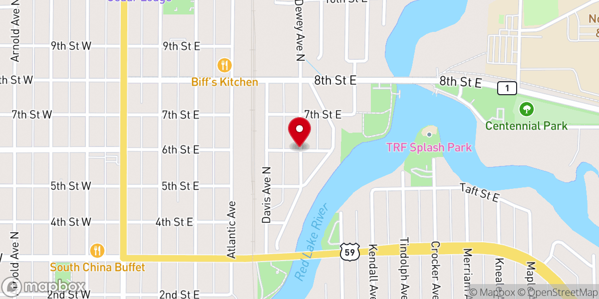 Map showing location of Faith Lutheran Brethren Church