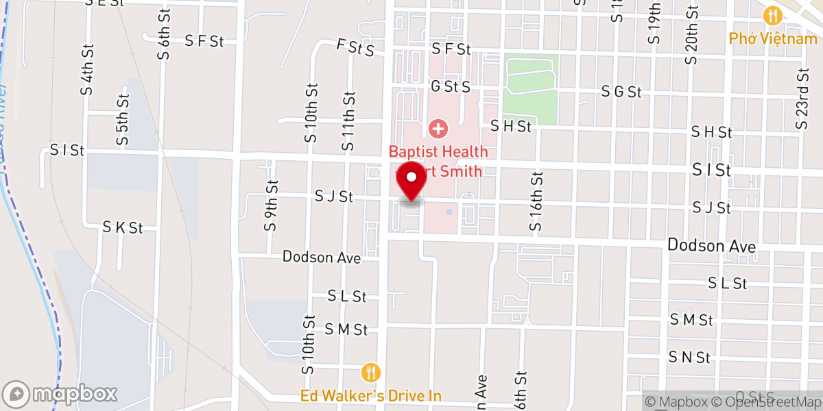 Map showing location of Evangel Temple Assembly of God- Building 3
