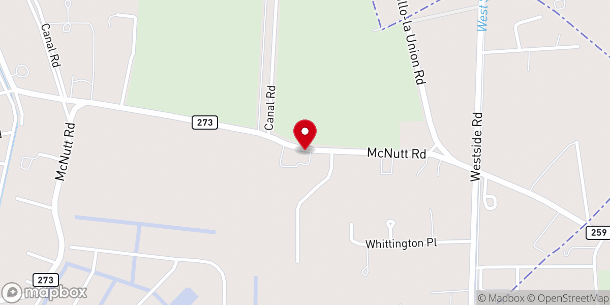 Map showing location of St. Luke’s Episcopal Church