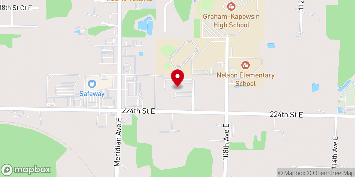 Map showing location of Graham Emmanuel Baptist Church