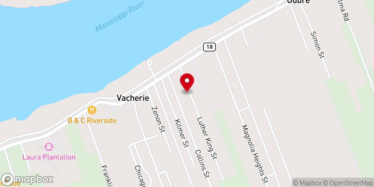 Map showing location of Pilgrim Church