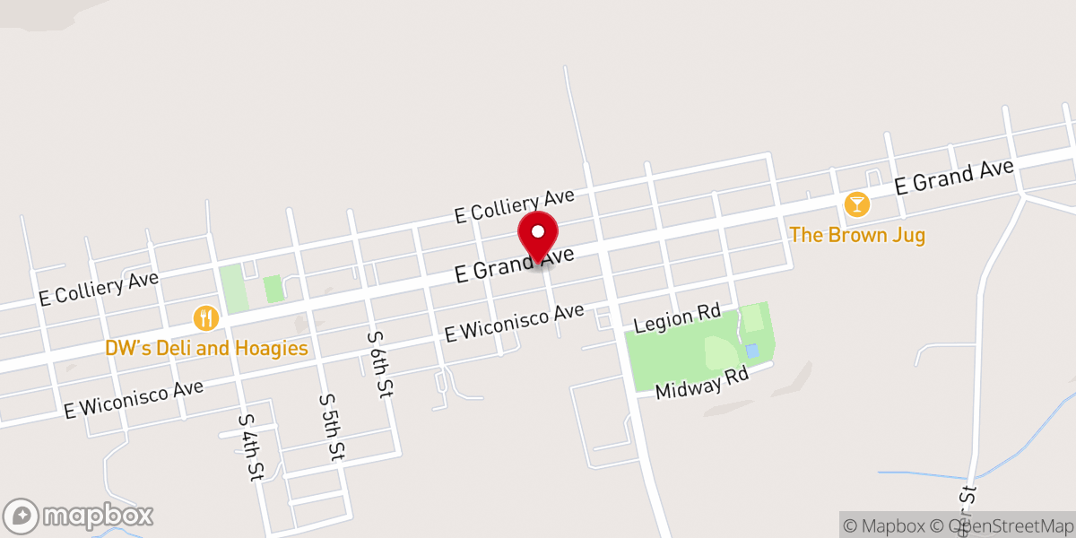 Map showing location of Saints Peter & Paul Roman Catholic Church