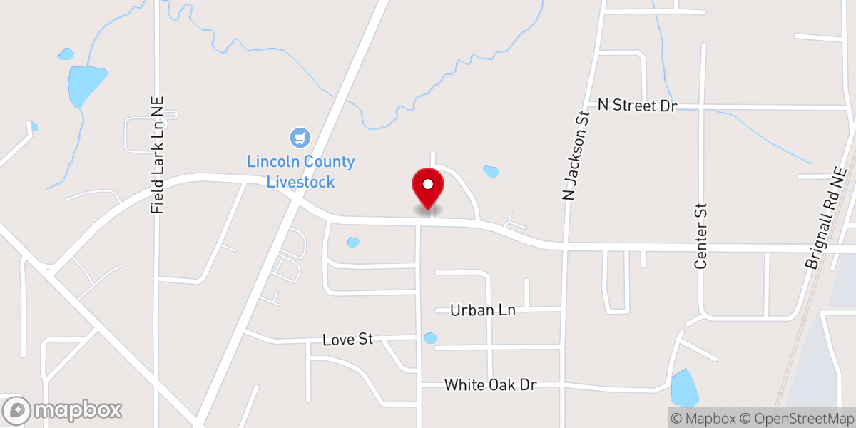 Map showing location of United Methodist Church - District Office