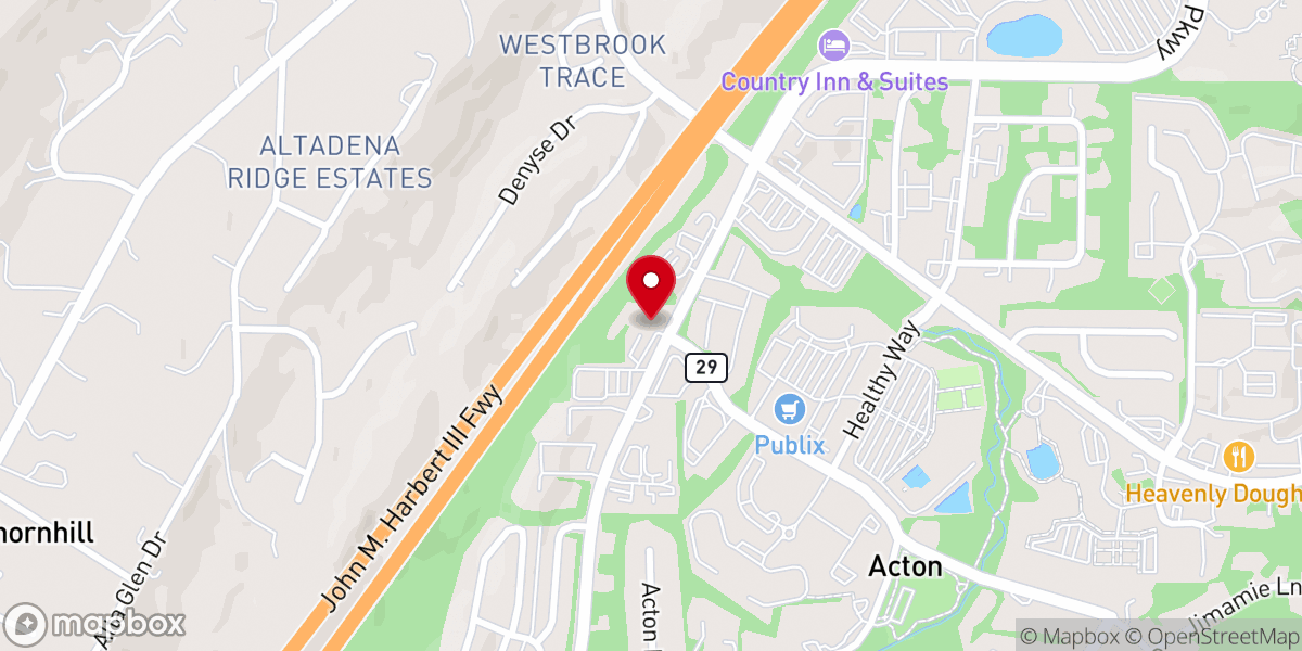 Map showing location of St Thomas Episcopal Church