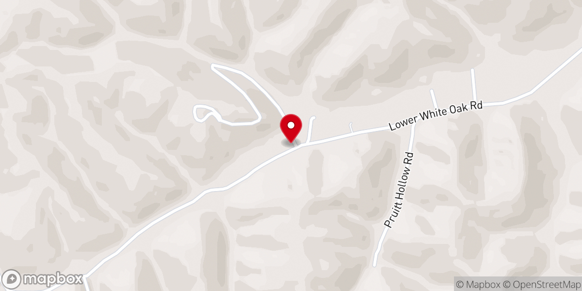 Map showing location of White Oak Chapel
