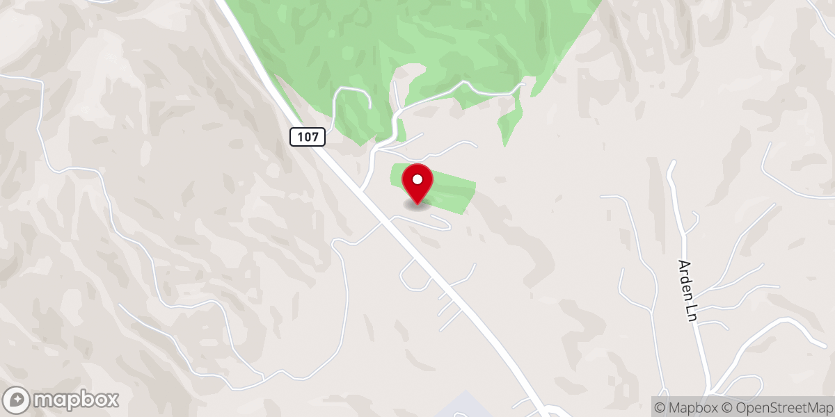 Map showing location of Chilhowie Church of God of Prophecy