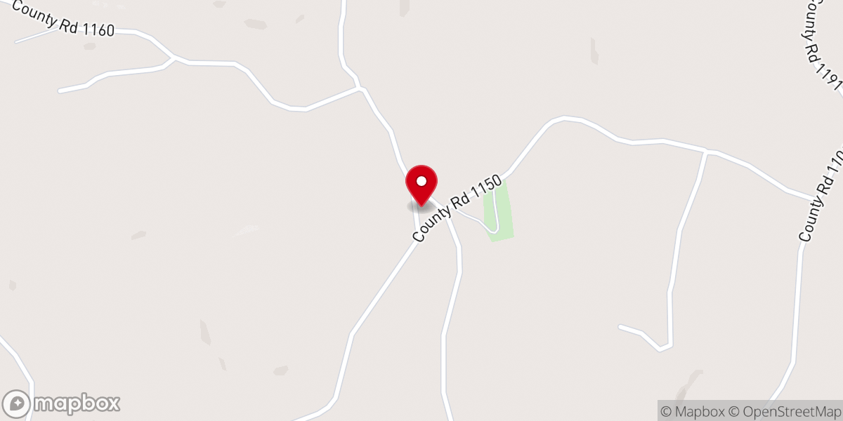 Map showing location of Piney Grove Baptist church
