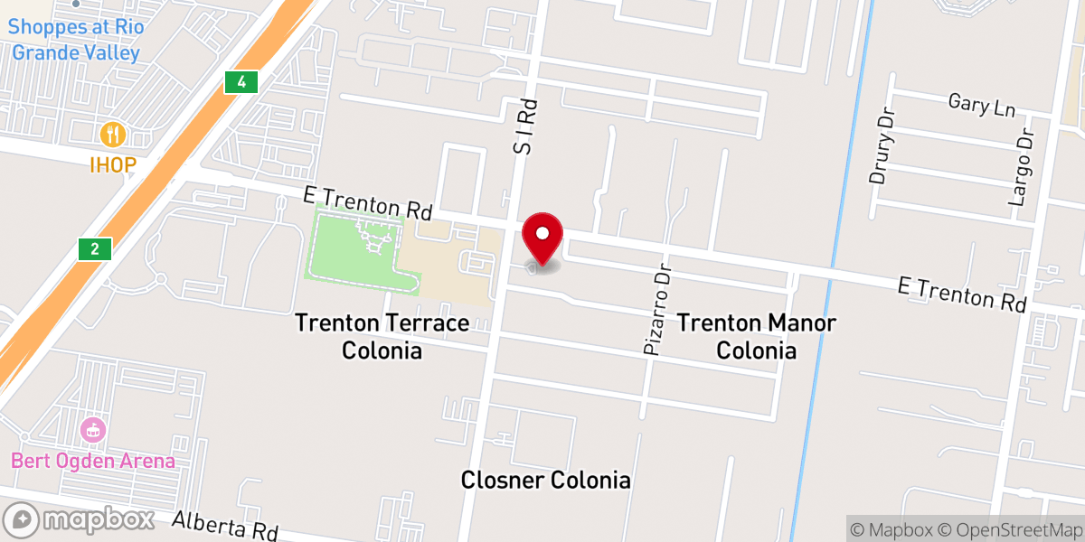 Map showing location of Comunidad Cristiana Emanuel