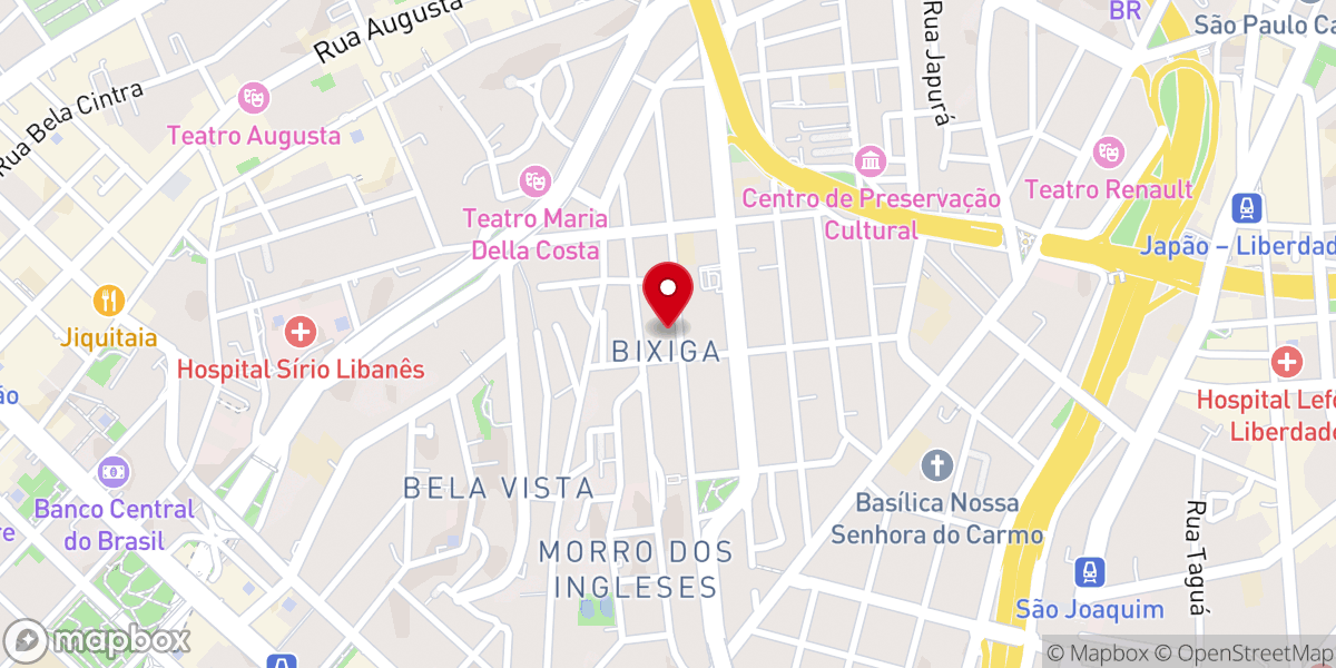 Map showing location of Paróquia Nossa Senhora Achiropita