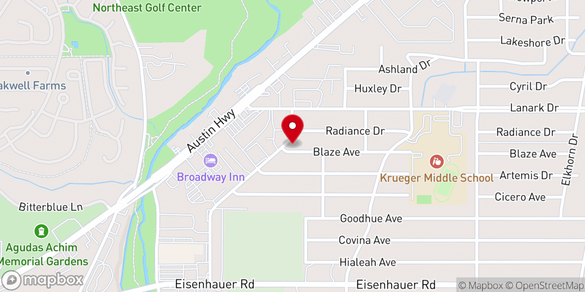 Map showing location of Word of God Church