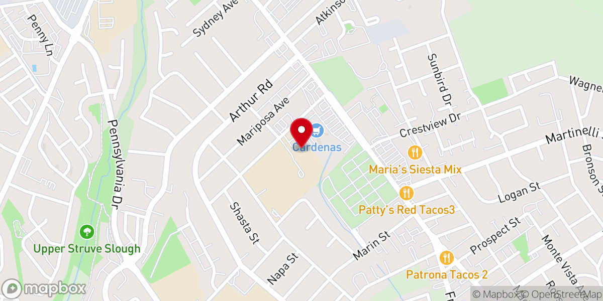 Map showing location of Lutheran Community Church