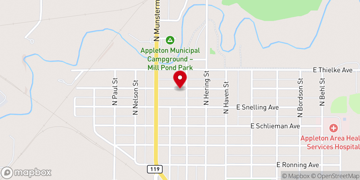 Map showing location of Word Fellowship Church