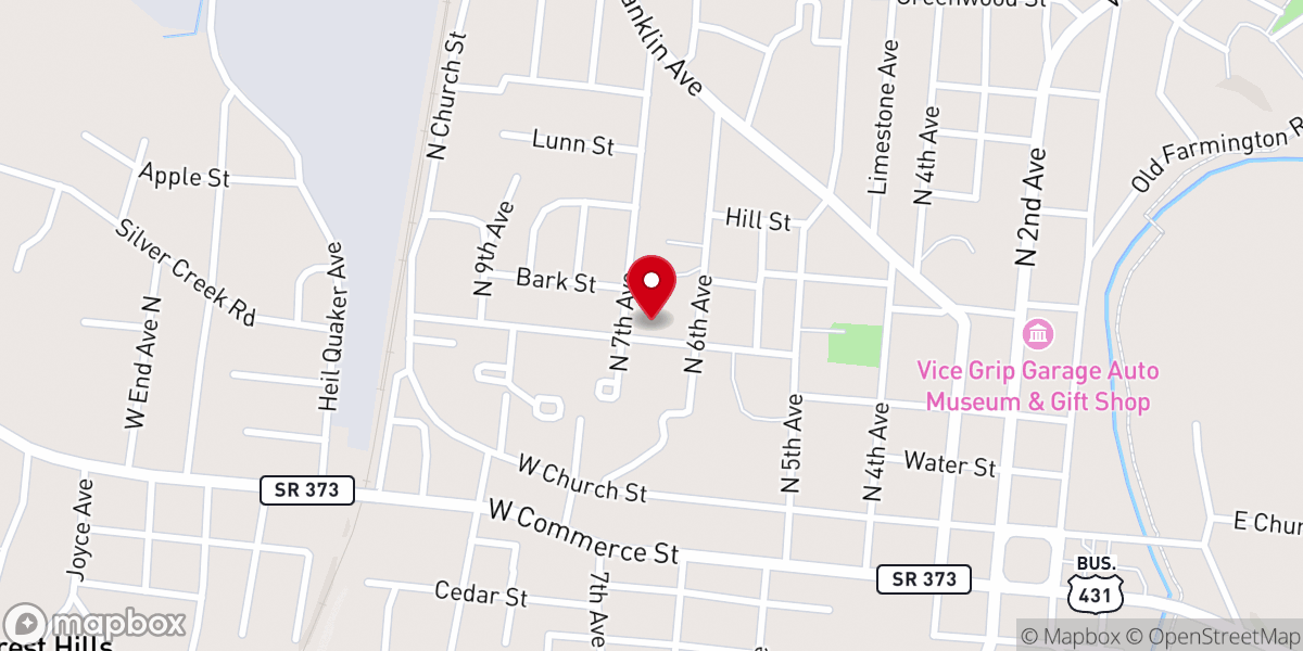 Map showing location of Silver Street Sabbath Keeping