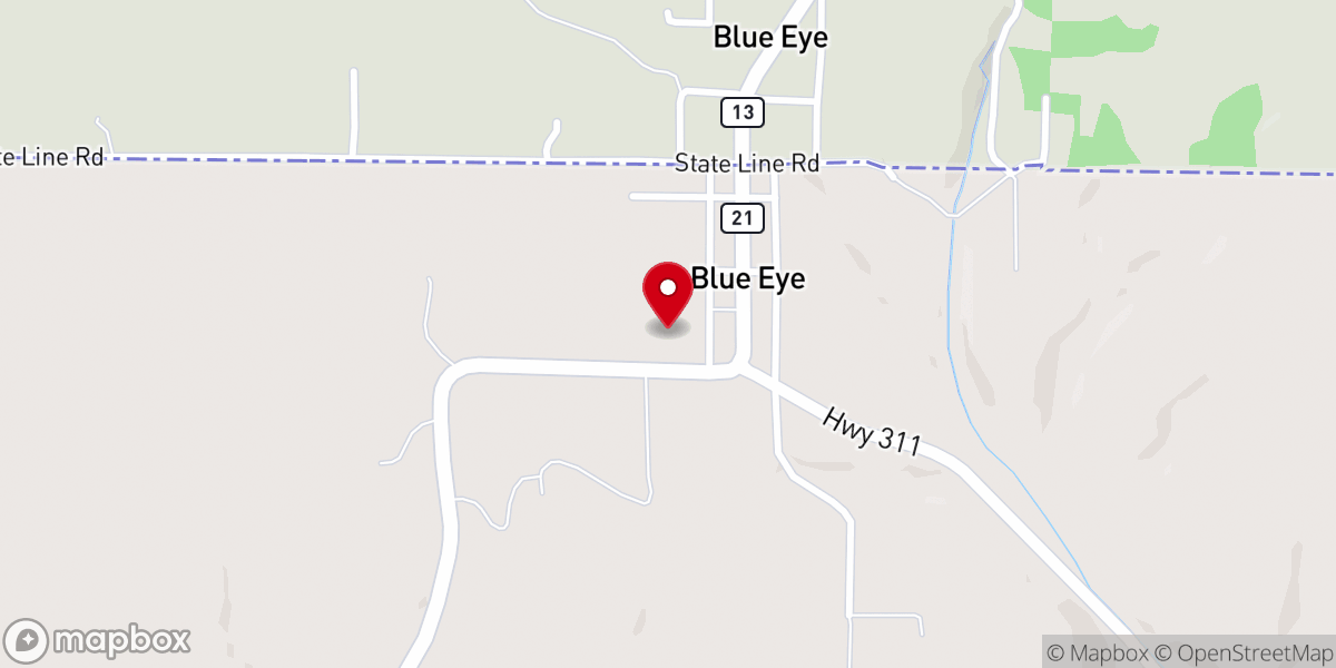Map showing location of First Baptist Church