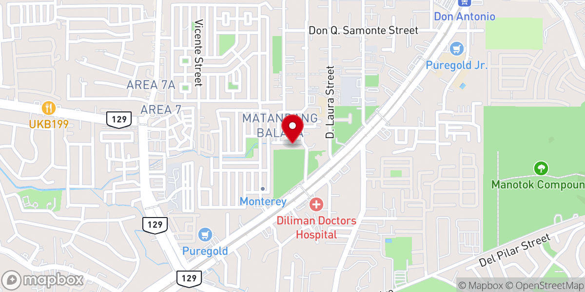 Map showing location of Bethel Baptist Church of Quezon City