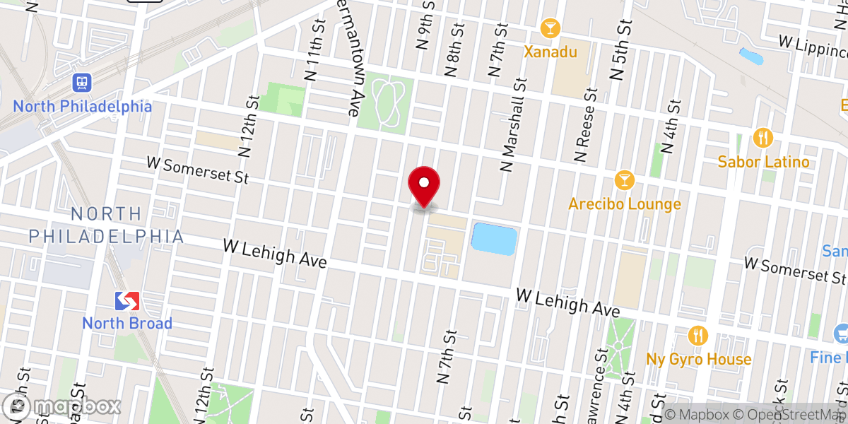 Map showing location of Paul's Tabernacle Church of God in Christ