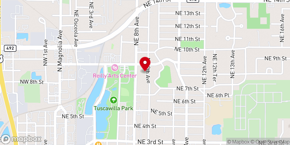 Map showing location of Ebenezer Independent Free Methodist Church
