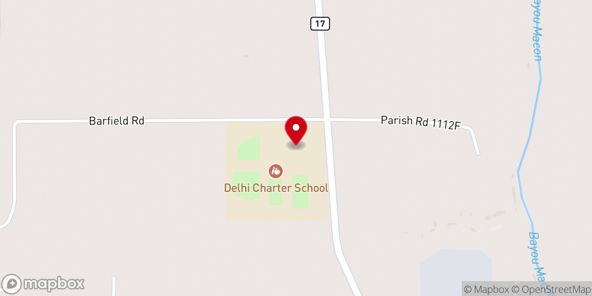 Map showing location of Delhi Charter School Business
