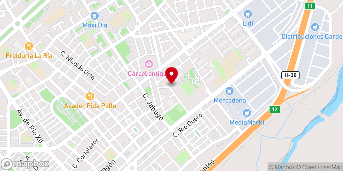 Map showing location of Parroquia San Rafael Arcángel