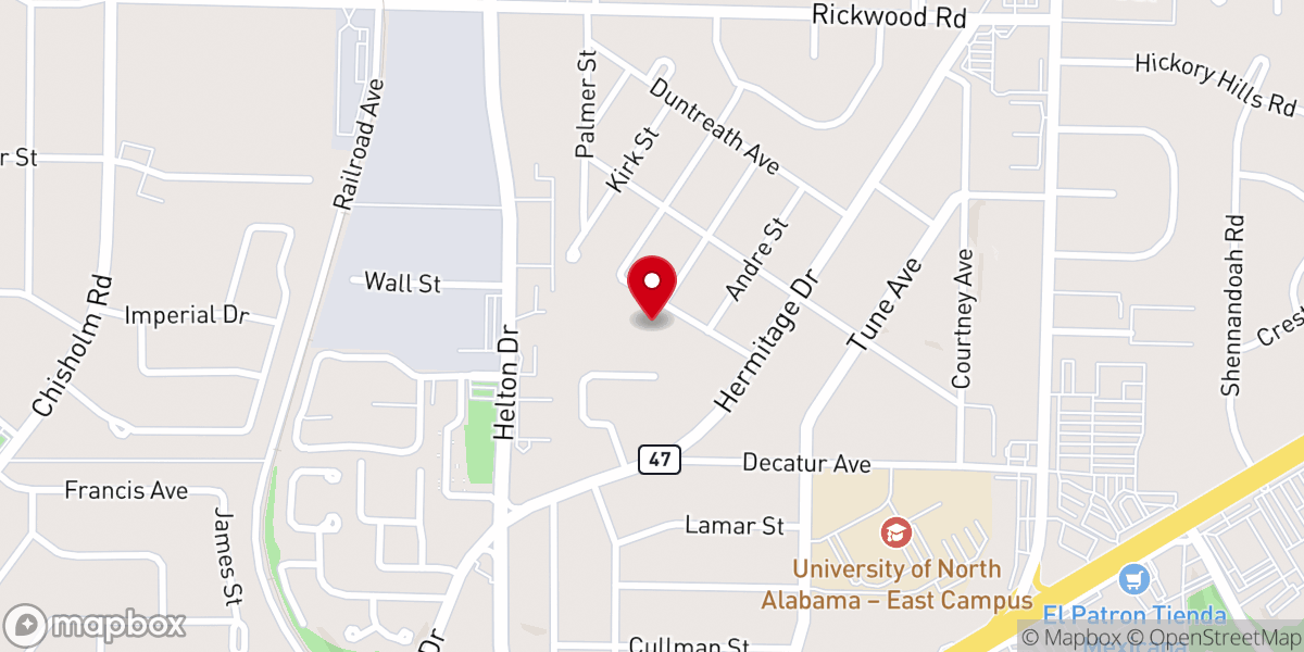 Map showing location of Edgemont United Methodist Church