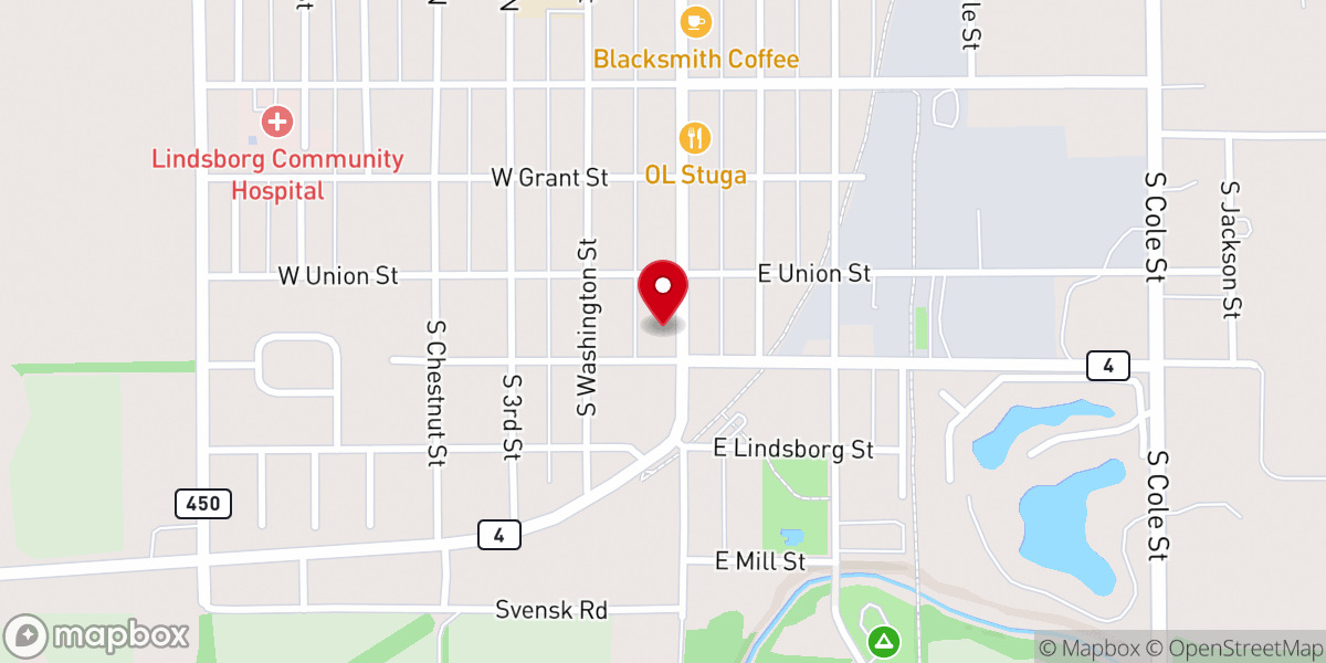 Map showing location of The Respite Retreat