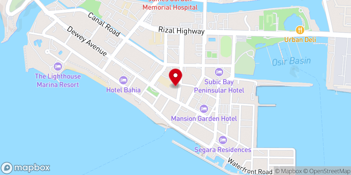 Map showing location of Subic Korean Community Church