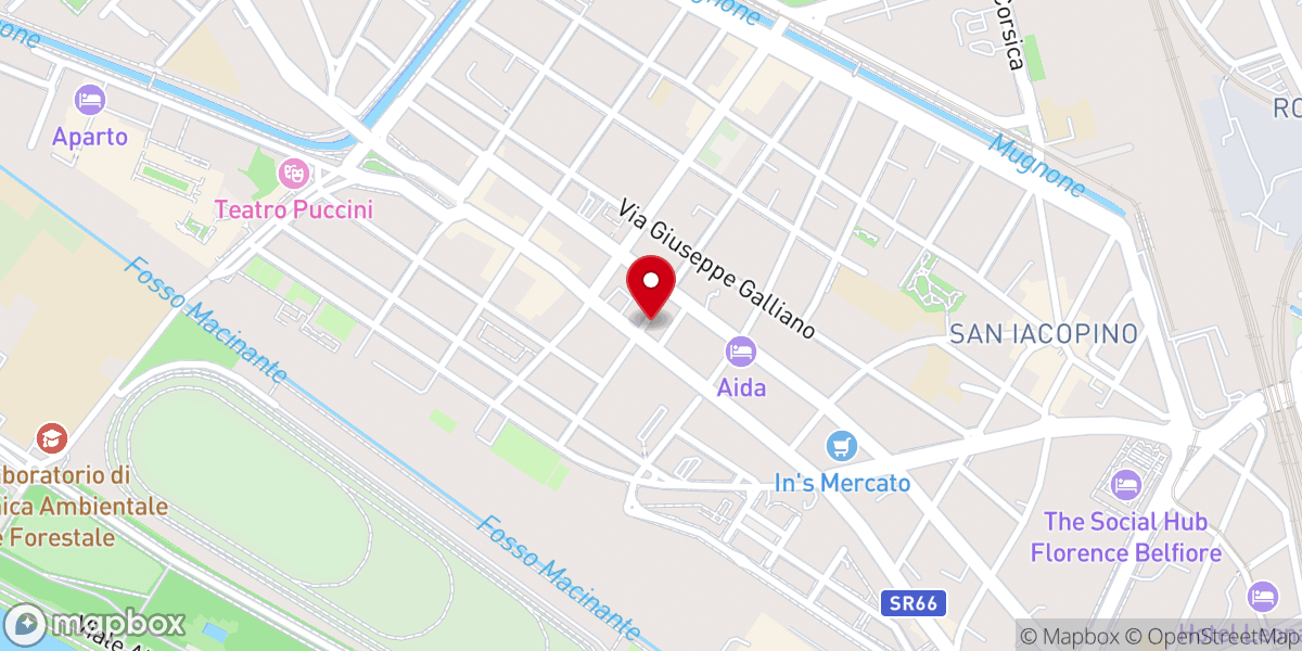 Map showing location of Chiesa Torniamo A Dio Firenze