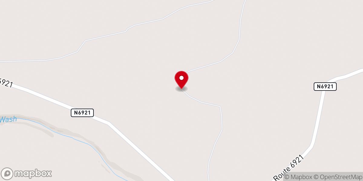 Map showing location of Round Cedar Nazarene Church