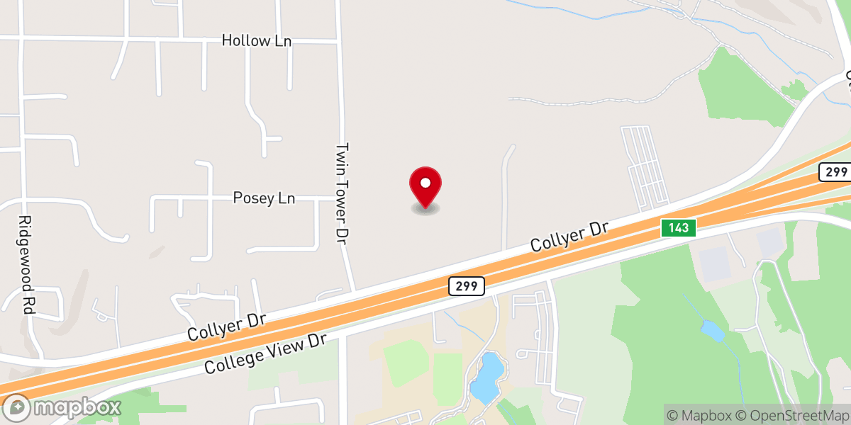 Map showing location of Collyer Bethel Campus