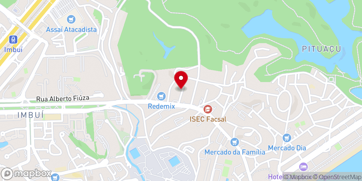 Map showing location of Assembleia de Deus em Salvador - Orla (Sede Setorial)