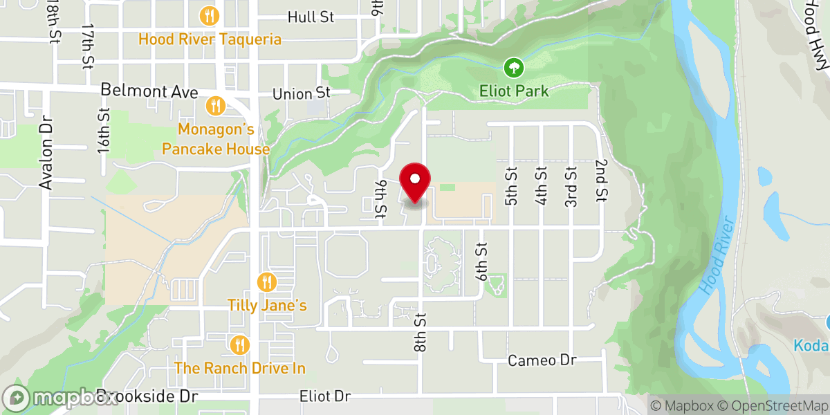 Map showing location of Indian Creek Court Apartments