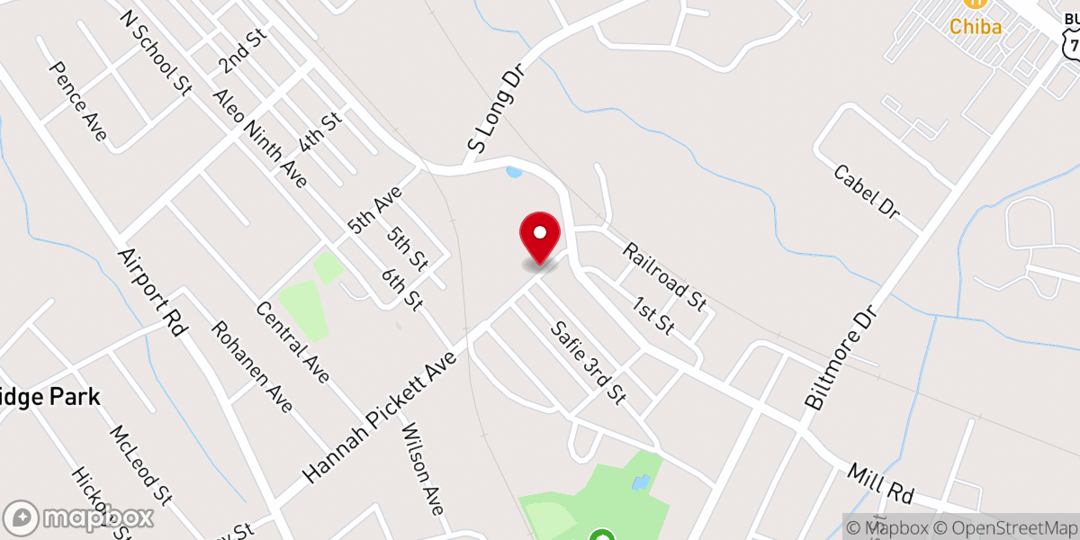 Map showing location of First Pentecostal Holiness Church