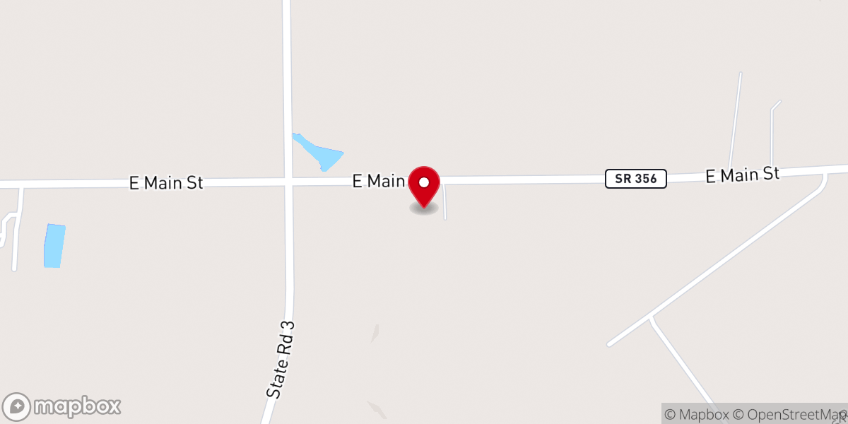 Map showing location of Kimberlin Creek Baptist Church
