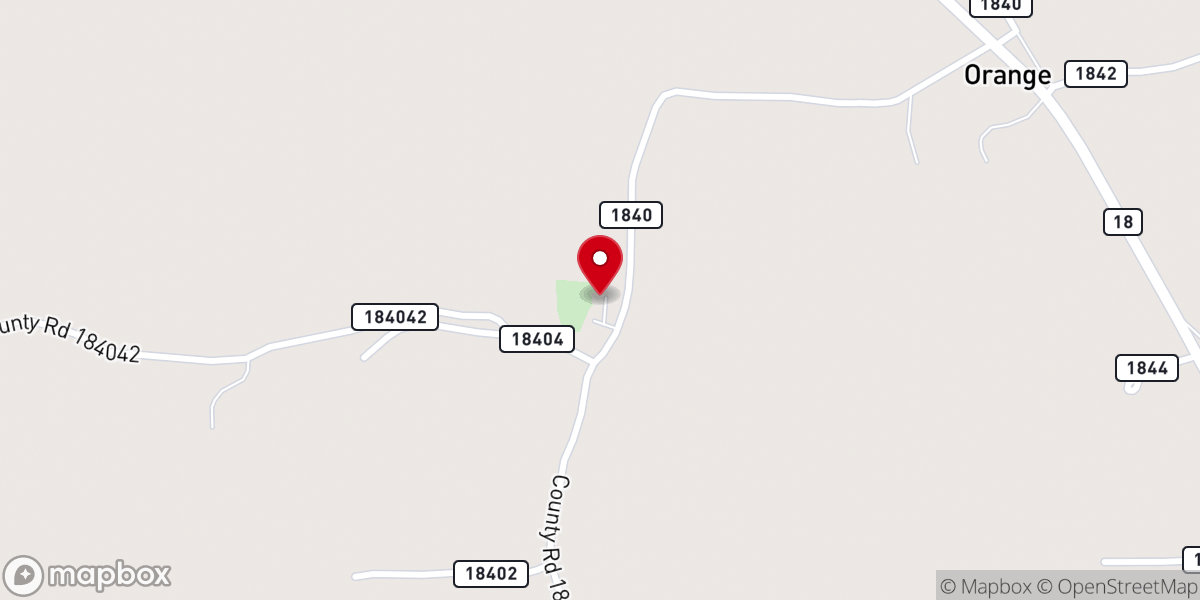 Map showing location of Mount Pleasant Baptist Church