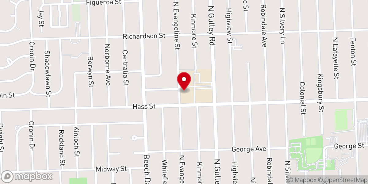 Map showing location of St Linus Christian Services