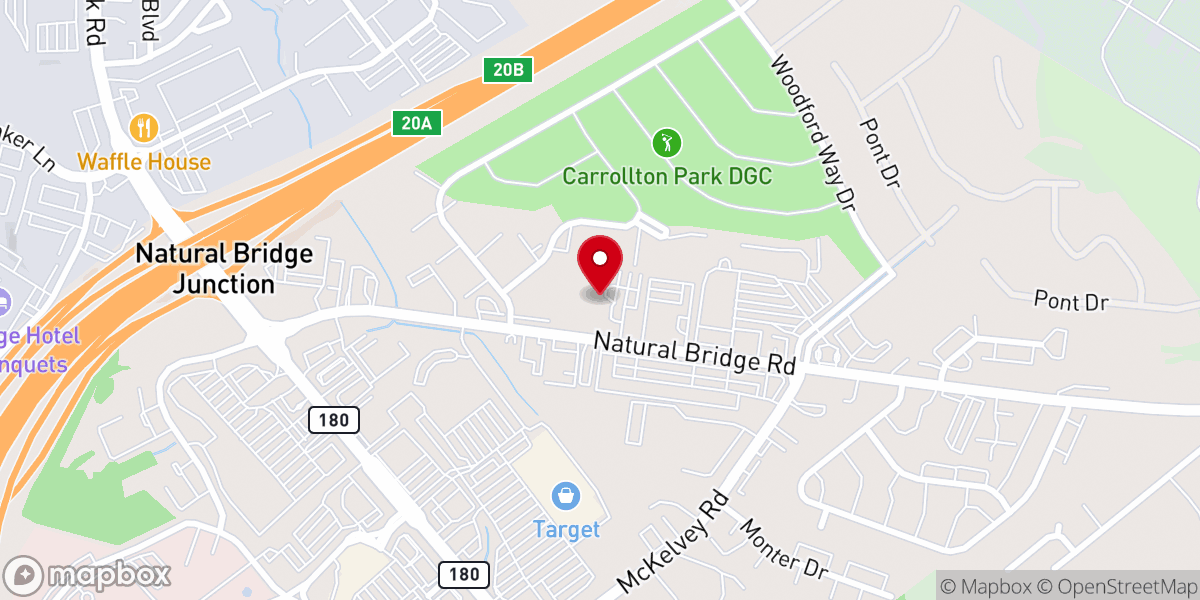 Map showing location of Beautiful Savior Lutheran Church