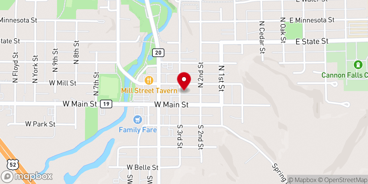 Map showing location of Episcopal Church of the Redeemer