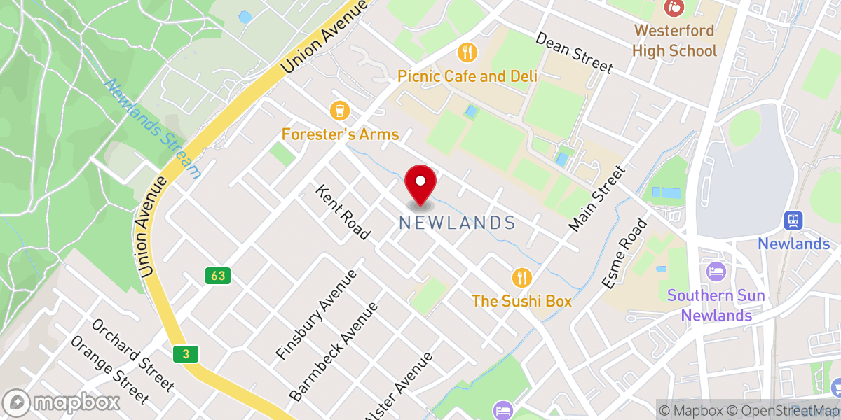 Map showing location of St Andrew's Church