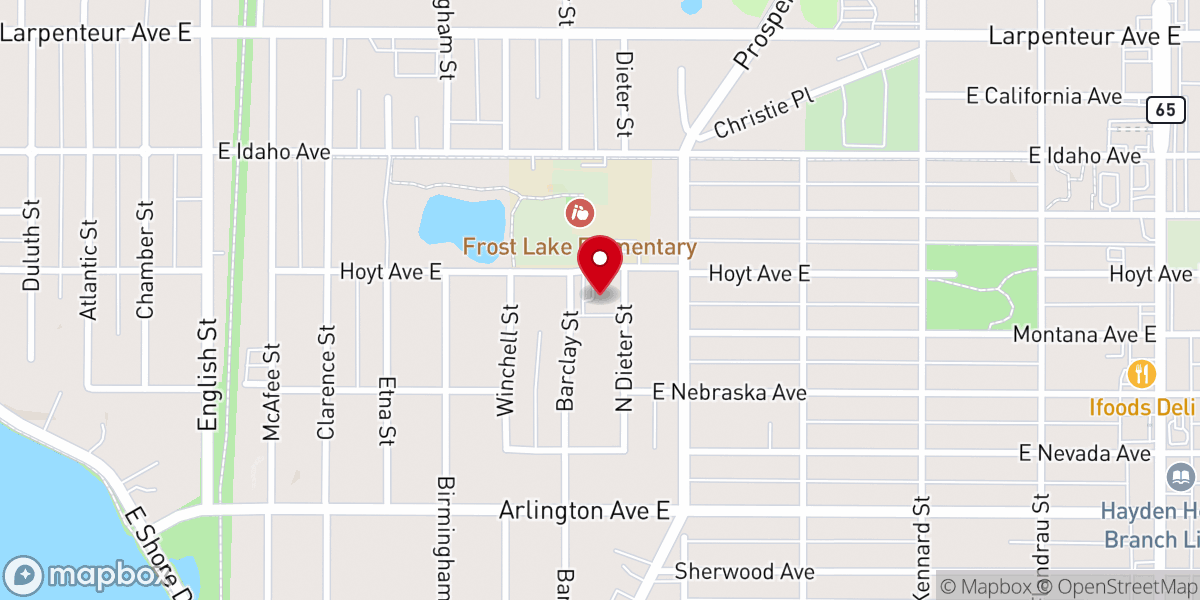 Map showing location of Grace Place