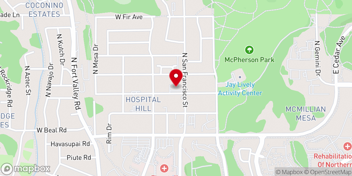 Map showing location of Shepherd of the Hills Lutheran Church