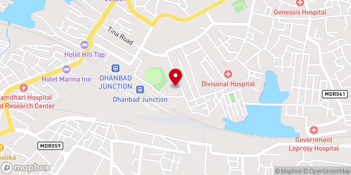 Map showing location of St Anthony Church