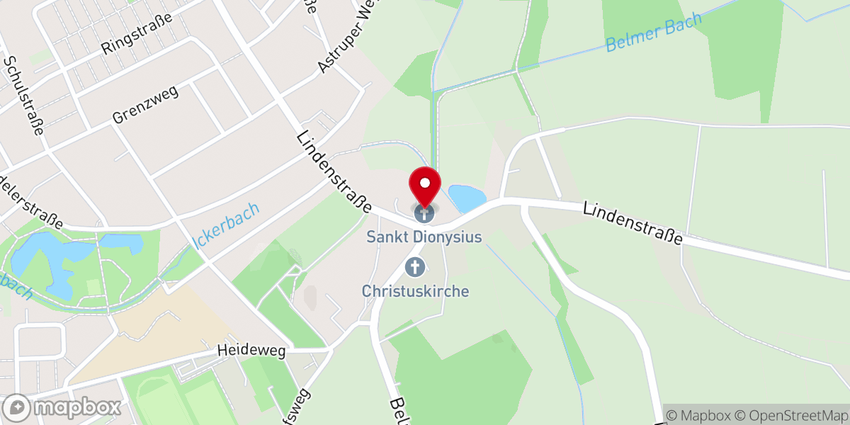 Map showing location of Kath. Kirchengemeinde St. Dionysius und St. Josef