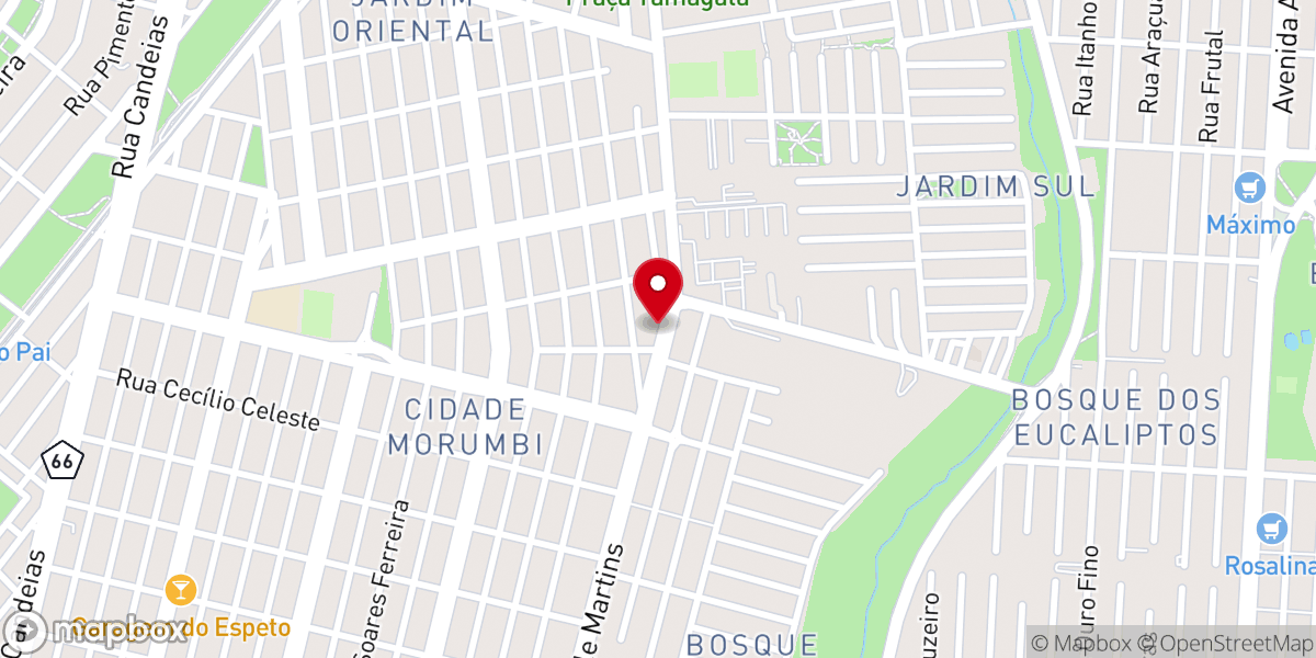 Map showing location of Igreja Batista Graça em São José Campos