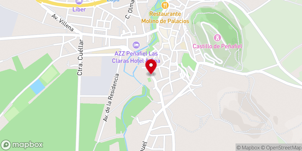 Map showing location of Claustro del Convento de San Pablo